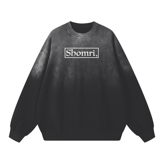 Shomri Handcrafted Monkey Wash Drop-Shoulder Sweatshirt
