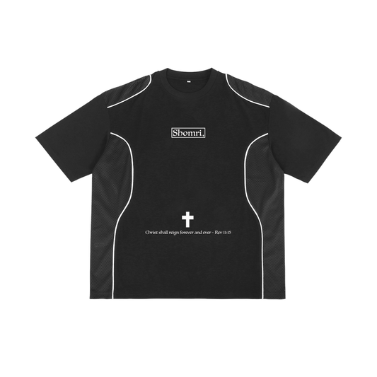 Shomri Contrast Piped Panel T-Shirt